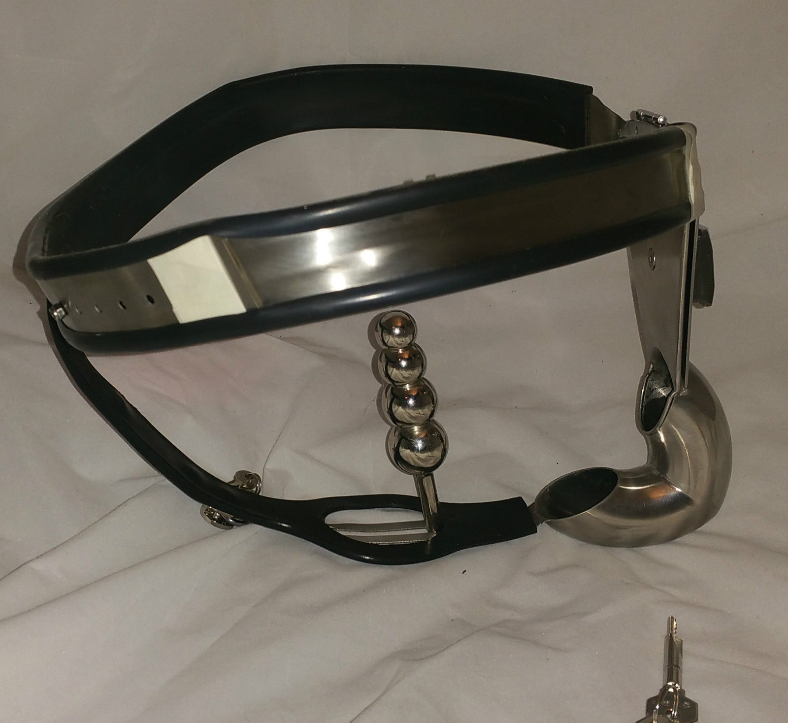 Chastity Belt w/ Plug & Solid Hole Cover (Male) | Dotty After Midnight