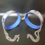 Thigh Bands w/ Stainless Steel Chains (Blue) - Image 2