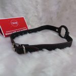 Leather Wrapped Metal Ring Ball Gag with Red Stitching - Image 4