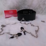 Nipple Clamps w/ Leather Neck Collar