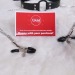 Nipple Clamps w/ Leather O Ring Gag - Image 2