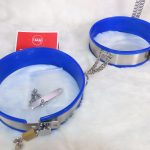 Thigh Bands w/ Stainless Steel Chains (Blue)