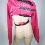 Pink Soft Faux Leather Adjustable Bolero Straitjacket - Image 6