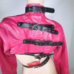 Pink Soft Faux Leather Adjustable Bolero Straitjacket - Image 5