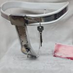 Chastity Belt White single chain (Female)
