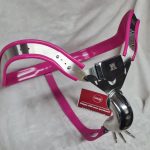 High Hip Chastity Belt (Male, Pink) - Image 4
