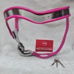 High Hip Chastity Belt (Male, Pink)