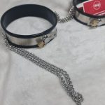 Thigh Bands w/ Stainless Steel Chains (Black) - Image 7