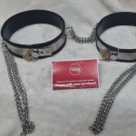 Thigh Bands w/ Stainless Steel Chains (Black)