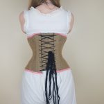 Custom Made Hessian Short Line Underbust with Pink Trim - Image 5