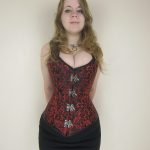 Custom Made Red Buckle Corset Jacket