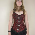 Custom Made Red Buckle Corset Jacket - Image 5