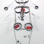 6 Piece Chastity Belt Set External Tube (Male, Black) - Image 7