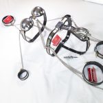 6 Piece Chastity Belt Set External Tube (Male, Black) - Image 4