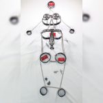 6 Piece Chastity Belt Set External Tube (Male, Black)