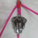 Chastity Belt w/ Full Cage Cover  (Male, Pink) - Image 6