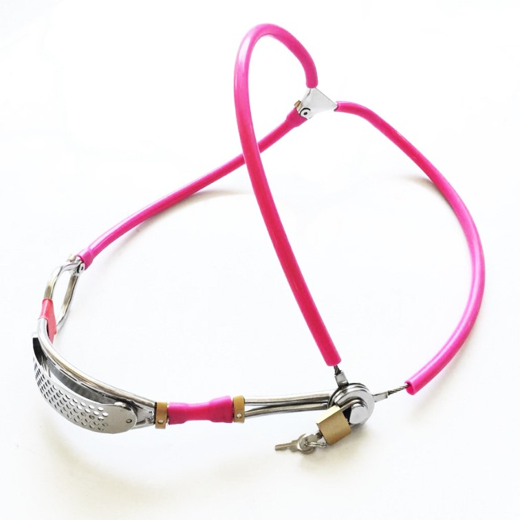 Cable Chastity Belt w/o Plug (Female, Pink) | Dotty After Midnight