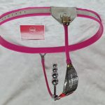Cable Chastity Belt w/ Plug (Female, Pink)