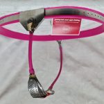 Cable Chastity Belt w/ Plug (Female, Pink) - Image 9