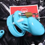 Silicone Chastity Device (Blue) - Image 2