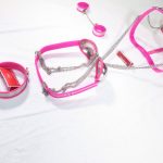 6 Piece Chastity Belt Set (Male, Pink) - Image 4