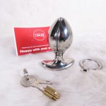 Stainless Steel Anal Lock Plug - Image 7