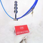 Chastity Belt w/ Single Chain plug (Female, Blue) - Image 2