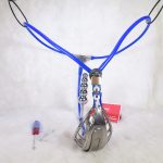 Chastity Belt w/  Plug (Male, Blue) - Image 14