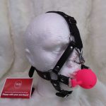 Harness Ball Gag w/ Nose Hook (Pink)