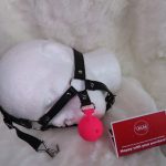 Harness Ball Gag w/ Nose Hook (Pink) - Image 2