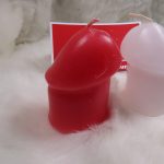 3 Short Penis Candles Red White & Blue - Image 5