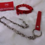 Red Plush Bell Collar