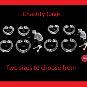 male chastity belt Super SMALL NUB chastity cage, with 4 rings.
