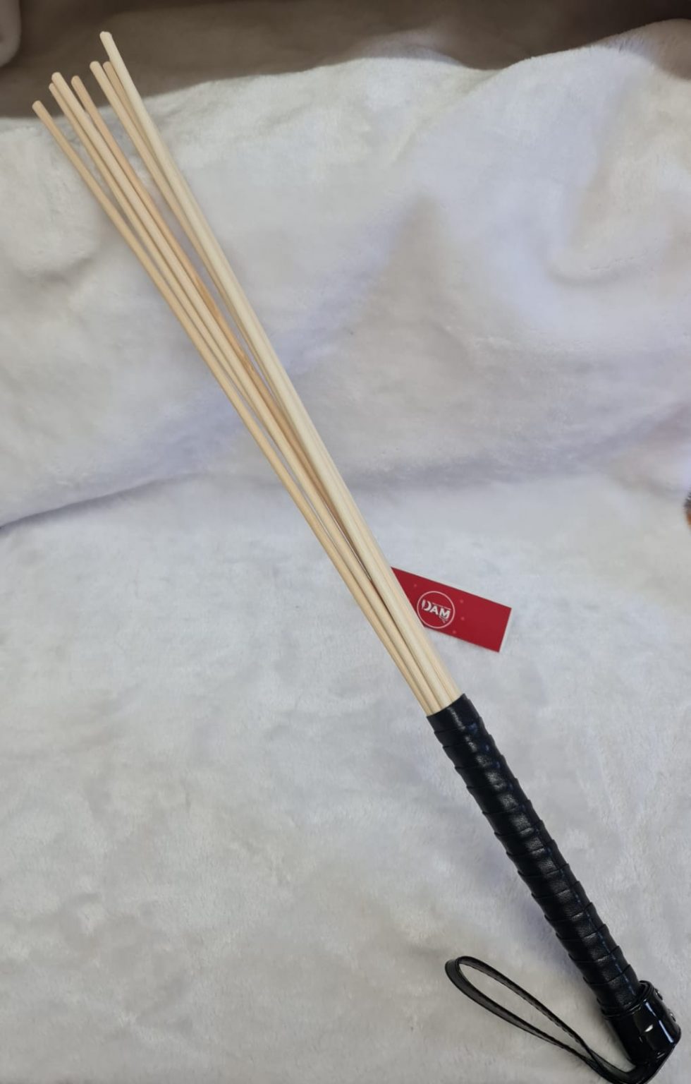 8 rattan canes with Black Handle Dotty After Midnight