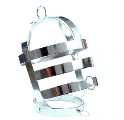 Steel head cage, with collar | Dotty After Midnight