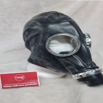Gas Mask Black fetish hood glass eyes