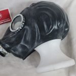 Gas Mask Black fetish hood glass eyes - Image 3