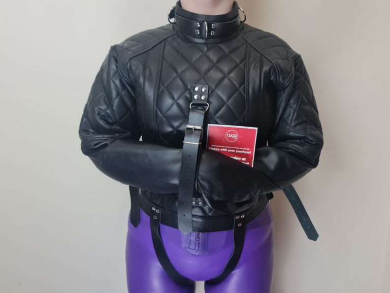 Custom Made Real Leather or Faux Leather StraitJacket Dotty After