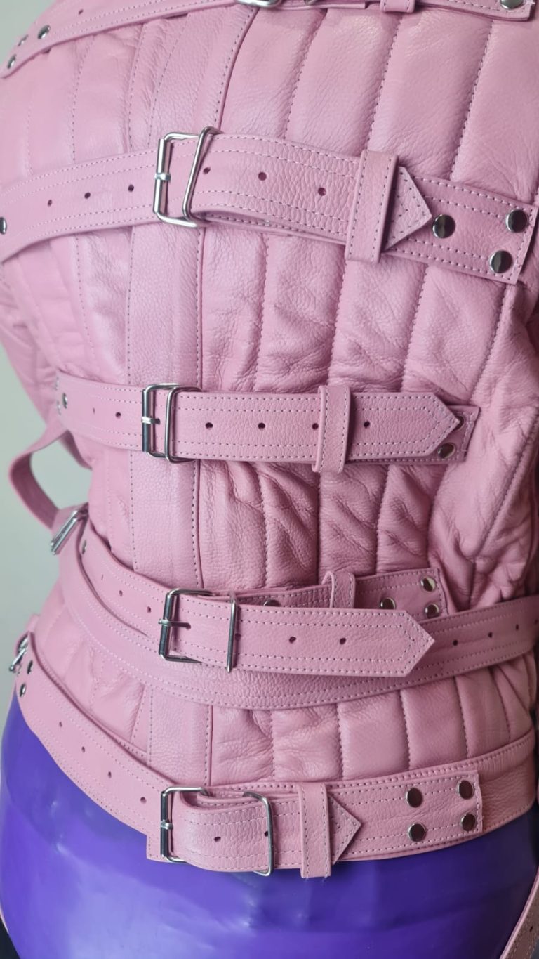 Custom Made Real Leather or Faux Leather StraitJacket Dotty After