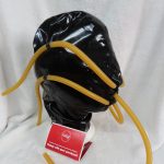 Latex Breath play head headgear Rubber Hood with Breathing Tube Unisex