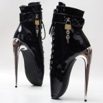 Black Ballet boots with Black Or Silver Heels - Image 9