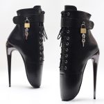 Black Ballet boots with Black Or Silver Heels - Image 11