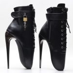 Black Ballet boots with Black Or Silver Heels - Image 8