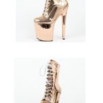 Mirror PVC 9" Pole Dancing Boots - Image 3