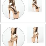 Mirror PVC 9" Pole Dancing Boots - Image 2