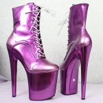 Mirror PVC 9" Pole Dancing Boots - Image 5