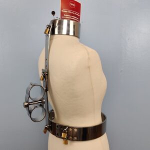 stainless steel neck, wrist waist cuffs