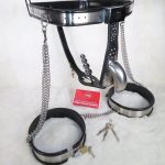 8 Piece Chastity Belt Set external tube (Male, Black) - Image 10