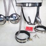 8 Piece Chastity Belt Set external tube (Male, Black) - Image 7