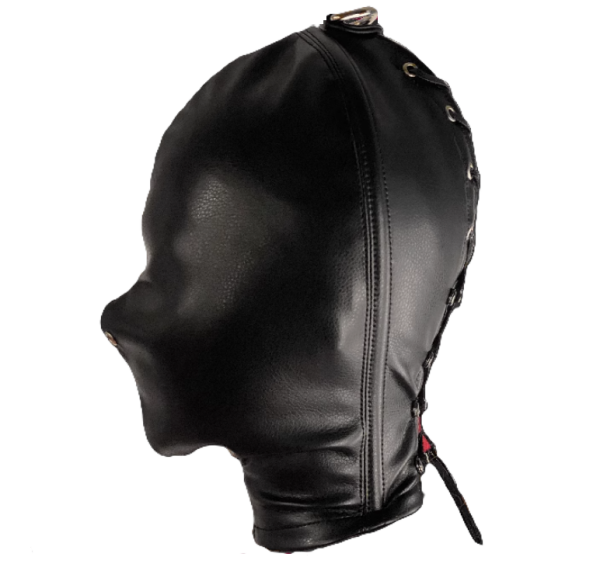 Black boned Hood Faux leather - Image 3
